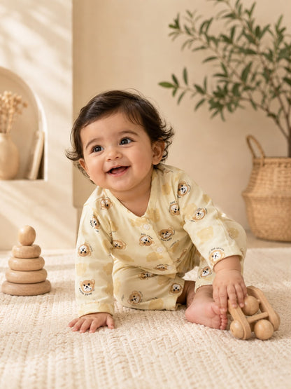 Teddy Town Brown PlaySuit