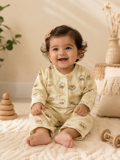Teddy Town Brown PlaySuit