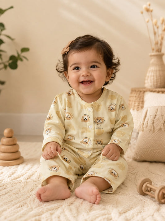 Teddy Town Brown PlaySuit