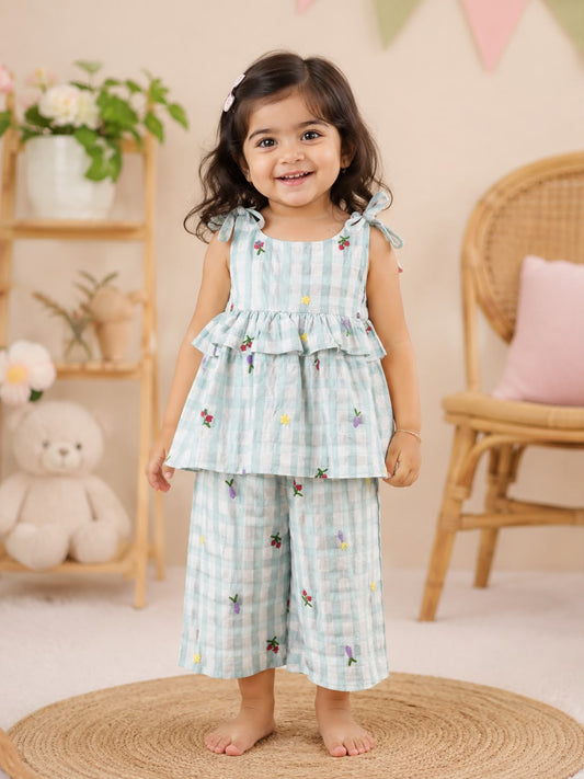 Gingham Garden Green Coord Set