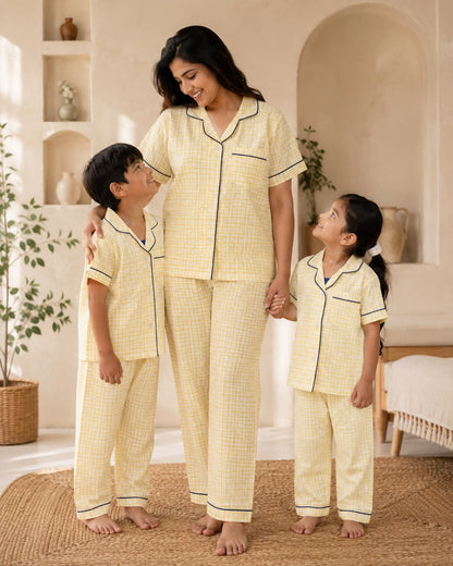 Sunshine Snuggles Twinning Night Suit