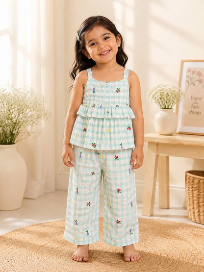 Gingham Garden Green Coord Set