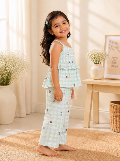 Gingham Garden Green Coord Set