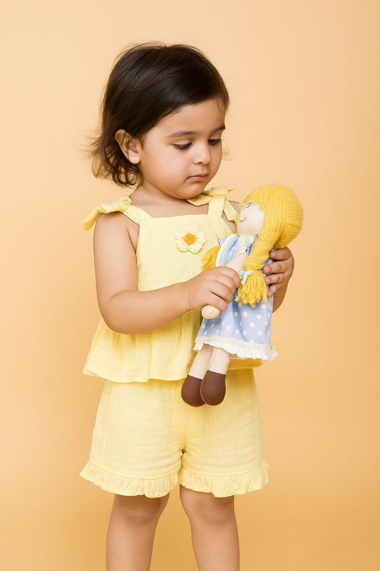 Yellow Short Coord Set